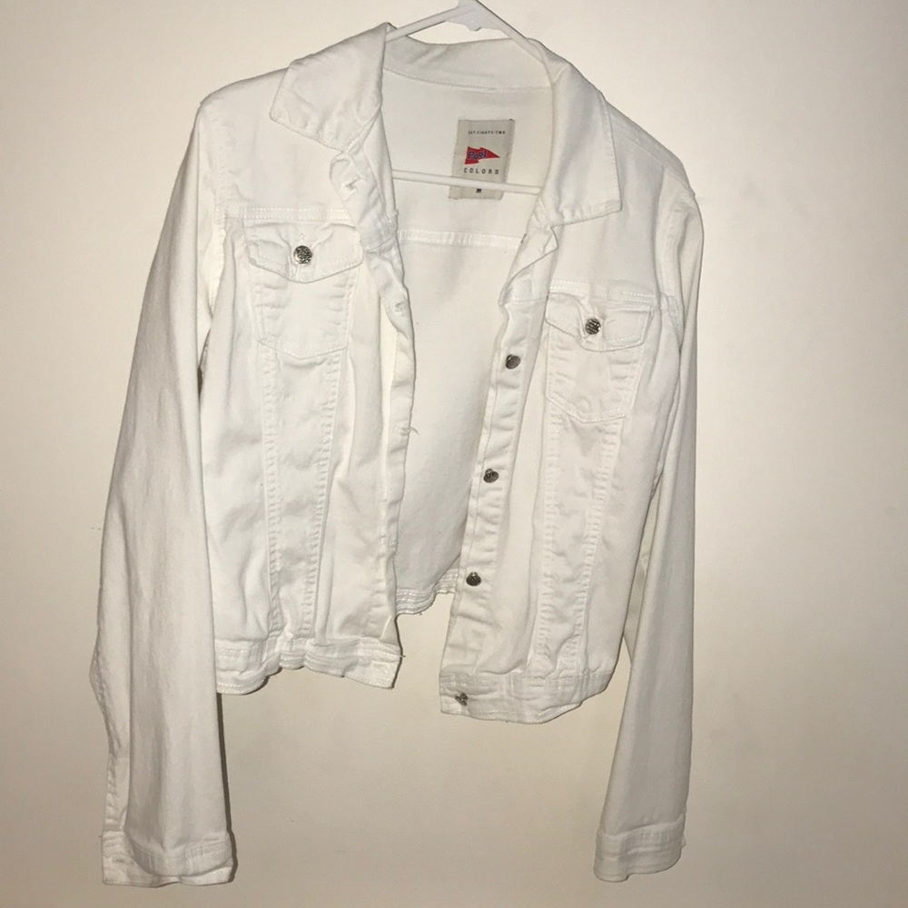 WHITE DENIM JACKET